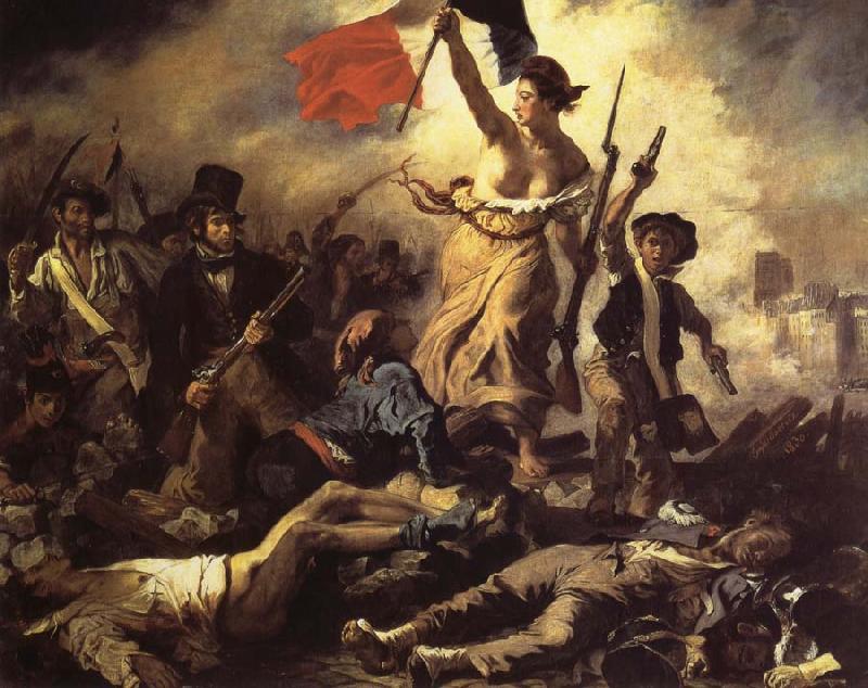 Eugene Delacroix The 28ste July De Freedom that the people leads oil painting picture